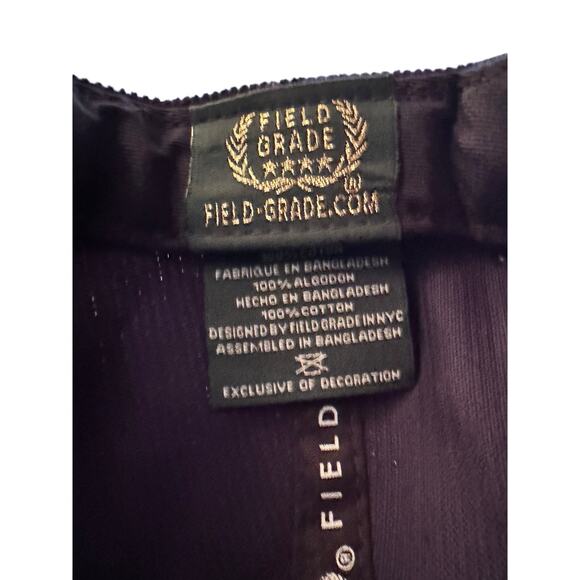 New Field Grade Navy Blue Corduroy Baseball Hat - "F*ck off Respectfully" - Picture 3 of 7